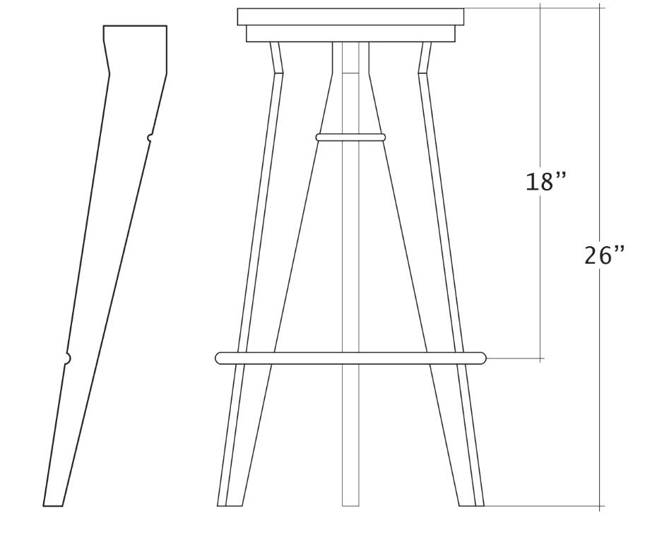 Steel Rings Studio Stool — project image 2