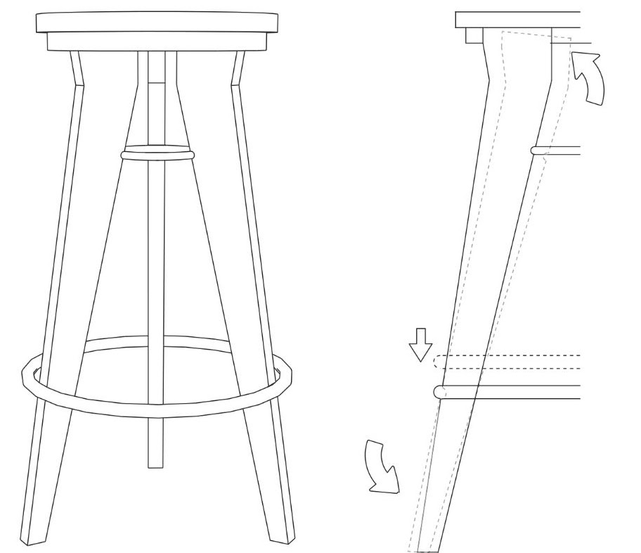 Steel Rings Studio Stool — project image 3